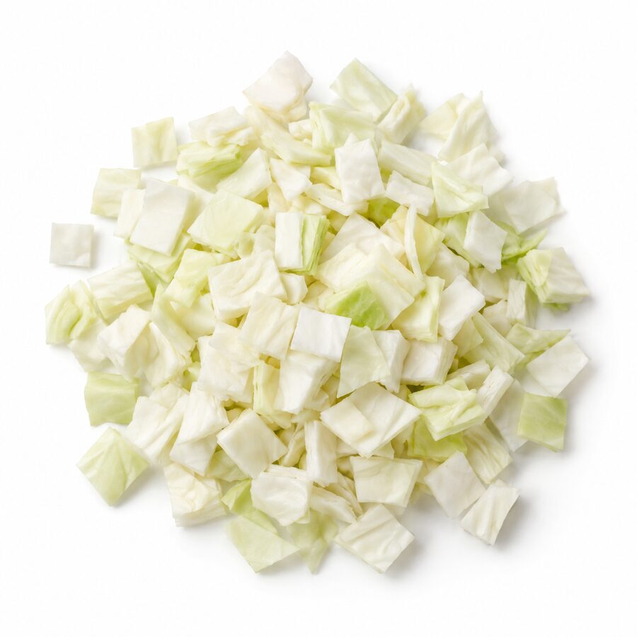 White · diced