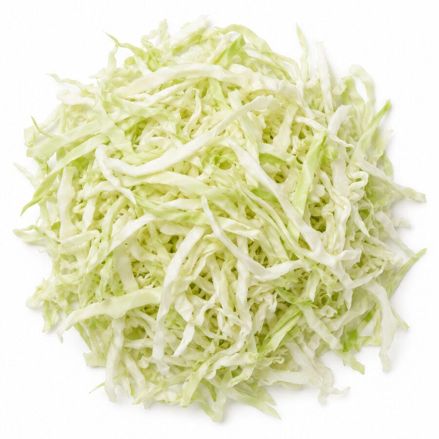 White · shredded